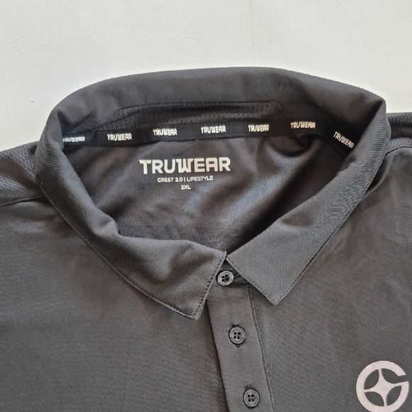 Black Performance Polo Shirt Athletic Design - Picture 2 of 7